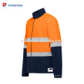 Chine Nouvelles chemises de travail de foret de coton hi vis longues chemises de travail industrielles de douille et uniforme avec la bande 3M refletive